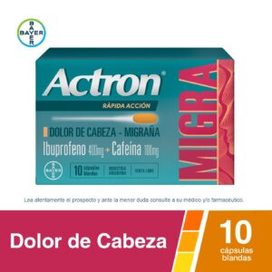 ACTRÓN - Migra Rápida Acción x 10 Cápsulas Blandas