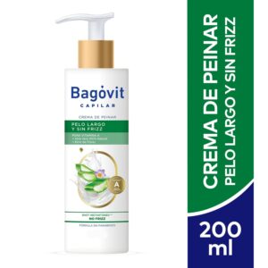 BAGOVIT - Crema Para Peinar Capilar Pelo Largo y Sin Frizz x 200 ml