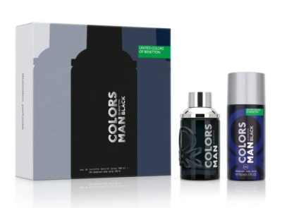 BENETTON - Colors Man Black Edt x 100 ml + Deo