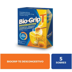 BIOGRIP - Té Descongestivo Antigripal x 5 sobres