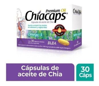 CHIACAPS - Premium Oil De Aceite De Chia x 30 Cápsulas