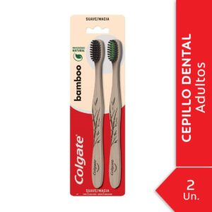 COLGATE - Cepillo Dental Bamboo Charcoal X 2 Unidades