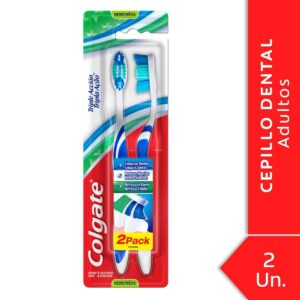 COLGATE -Cepillo Dental Triple Acción Medio x 2 Unidades
