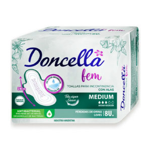 DONCELLA - Toallas Incontinencia Medio x 8 Unidades