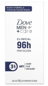 DOVE - Desodorante Antitranspirante En Barra Men Clinical x 58 gr