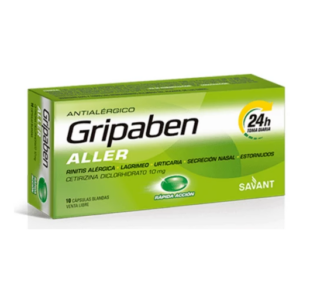 GRIPABEN - Antialérgico Rápida Acción x 10 Cápsulas