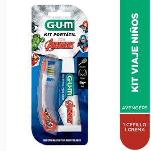 GUM - Avengers Kit Portátil Para Niños + 6 Años