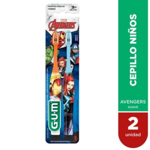 GUM Cepillo Dental Avengers x 2 Unidades
