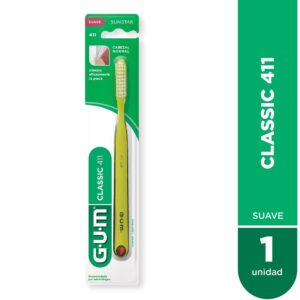GUM - Classic 411 Cepillo Suave 4 Hileras Normal