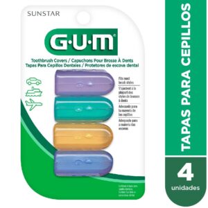 GUM - Protect Tapa Protectora De Cepillos Antibacterial x 4 Unidades