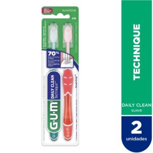 GUM - Techniqu Daily Clean Quad Grip Cepillo Suave
