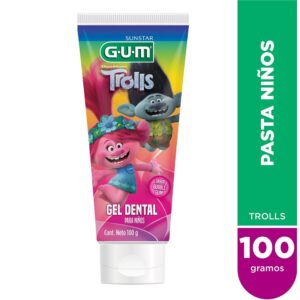 GUM - Trolls Gel Dental Para Niños Sabor Bubble x 100 gr