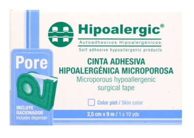 HIPOALERGIC - Cinta Tela Adhesiva Micropore Microporosa 2,5 Cm X 9M