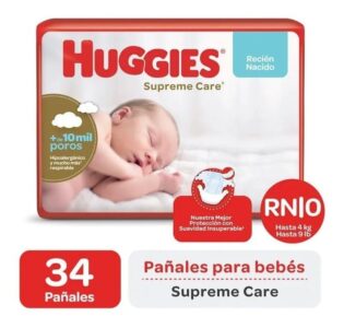 HUGGIES - Pañal Supreme Care Rn x 34 Unidades