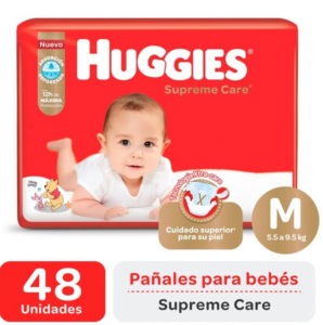 HUGGIES - Pañales Supreme Care M x 48 Unidades