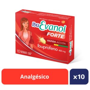 IBUEVANOL - Forte Rápida Acción x 10 Cápsulas Blandas