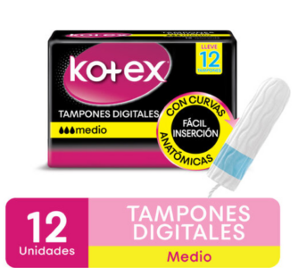 KOTEX DAYS - Tampones Digitales Medio x 12 Unidades