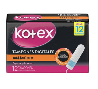 KOTEX DAYS - Tampones Digitales Super x 12 Unidades