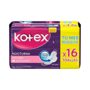KOTEX DAYS - Toallas Nocturnas x 16 Unidades