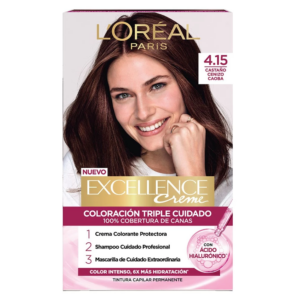 LOREAL - Kit Tintuta Tono 4.15 Castaño Cenizo Caoba