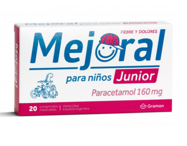 MEJORAL - Niños Junior x 20 Comprimidos Masticables