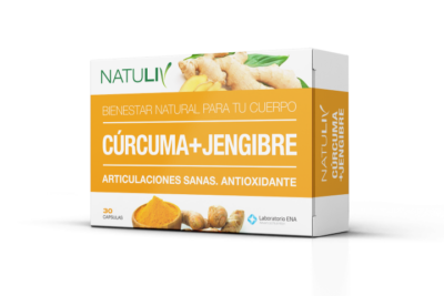 NATULIV - Cúrcuma + Jengibre x 30 Cápsulas