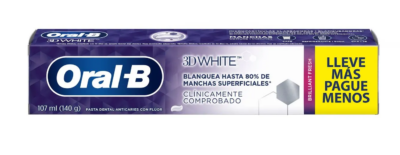 ORAL B - Pasta Dental 3D White x 140 gr