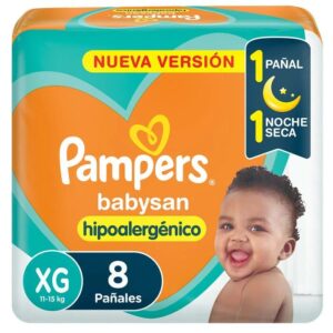 PAMPERS - Pañal Babysan XG x 8 Unidades
