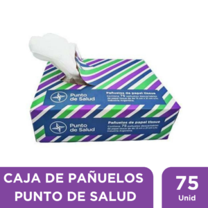 PUNTO DE SALUD - Pañuelos Descartables Caja x 75 Unidades