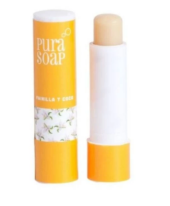 PURA SOAP - Bálsamo Labial Vainilla Y Coco x 3,5 gr