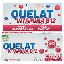 QUELAT - Vitamina B12 x 30 Comprimidos Masticables