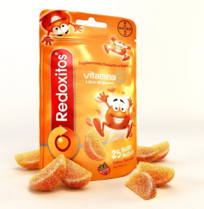 REDOXITOS - Vitamina C Sabor Naranja x 25 Pastillas Masticables
