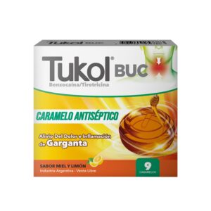 TUKOL - Buc Caramelos Miel Y Limon x 9 Unidades