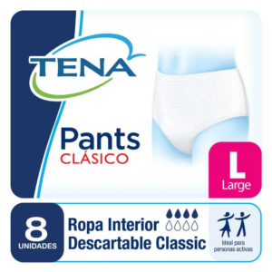 TENA - Pañal Pants Clásico Large X 8 Unidades
